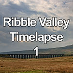 Time lapse video of storm clouds over the Ribblehead railway viaduct