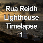 Time lapse of sunset over Rua Reidh lighthouse, Scotland