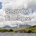 Time lapse video of dramatic clouds over the peaks of the Snowdon Horseshoe in the Snowdonia National Park, North Wales, as seen from Llyn Mymbyr