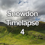 Time lapse video of dramatic clouds and light over the peaks of the Snowdon Horseshoe in the Snowdonia National Park, North Wales