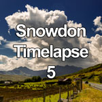 Time lapse video of storm clouds boiling over the peaks of the Snowdon Horseshoe in the Snowdonia National Park, North Wales