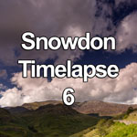 Time lapse video of storm clouds boiling over the peaks of the Snowdon Horseshoe in the Snowdonia National Park, North Wales