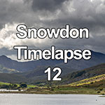 Time lapse of storm clouds over Snowdon mountain, North Wales
