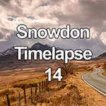 Time lapse of storm clouds over Snowdon mountain, North Wales