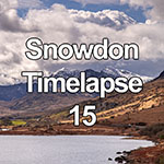 Time lapse of storm clouds over Snowdon mountain, North Wales