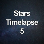 Time lapse video showing stars and clouds at night