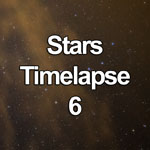 Time lapse video showing stars at night
