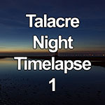Time lapse video showing dusk and night over the North Wales coast at Talacre