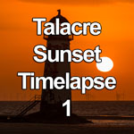Time lapse video showing the sun setting behind the Point of Ayr lighthouse as viewed from Talacre beach on the North Wales coast