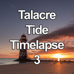 Time lapse video showing the tide going out around the Point of Ayr lighthouse at dawn on Talacre beach on the North Wales coast