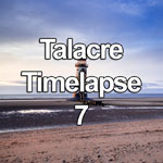 Time lapse video showing high altitude clouds moving past the Point of Ayr lighthouse at Talacre, North Wales