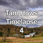 Time lapse of summer clouds over Tarn Hows lake in the Lake District, England