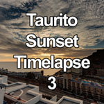 Time lapse video of sunset over Taurito, Gran Canaria