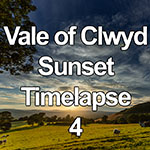 Time lapse of sunset clouds over the Vale of Clwyd, North Wales