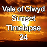 Time lapse video of sunset over the Vale of Clwyd, North Wales