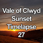 Time Lapse Video Of A Colourful Sunset Over The Vale Of Clwyd, North Wales