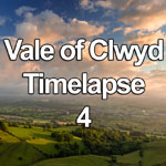 Time lapse video of clouds over the Vale of Clywd at sunset, North Wales