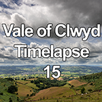Time lapse of clouds and sun over the Vale of Clwyd, North Wales
