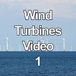 Video of offshore wind turbines in Colwyn Bay off the North Wales coast