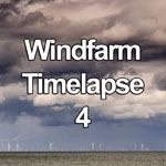 Time lapse video showing dramatic clouds over the Gwynt y M&ocirc;r Wind Farm at Colwyn Bay on the North Wales coast
