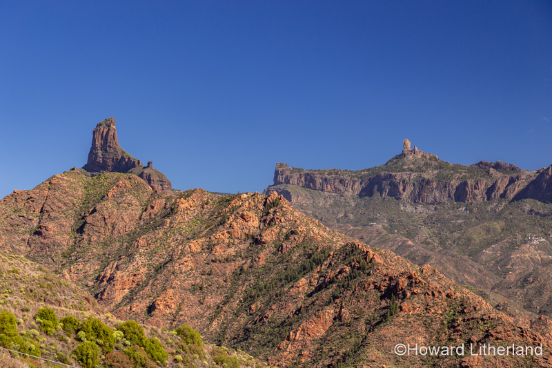 Roque Bentayga volcanic rock on Gran Canaria, Canary Islands