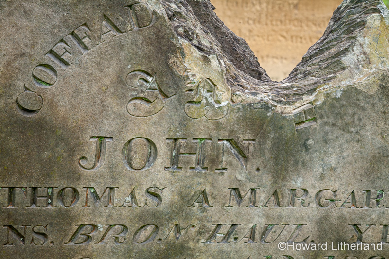 Grave in Llantysilio chuchyard, Wales