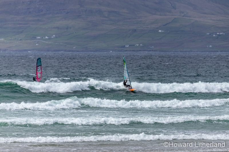 Windsurfer at Carrownisky Beach, County Mayo, Ireland