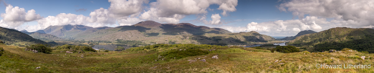 Panoramic view from Ladies View in the Killarney National Park, County Kerry, Ireland