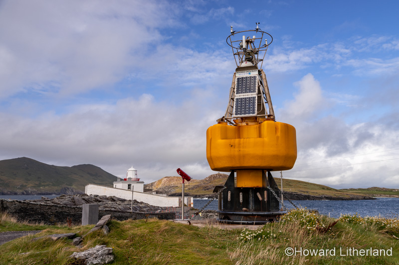 Buoy at Valencia Island lighthouse on the Atlantic coast of County Kerry, Ireland