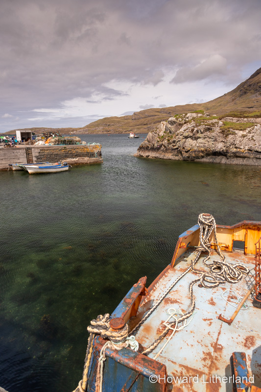 Rosroe Pier on the Atlantic coast of County Galway, Ireland