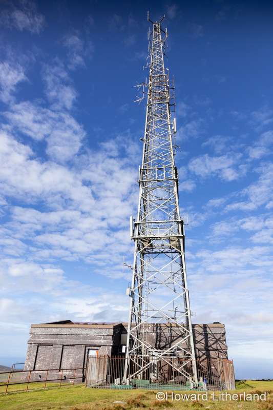 Transmitter on the summit of Snaefell, Isle of Man