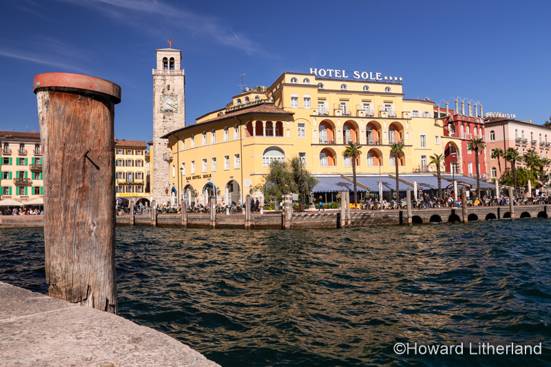 Waterfront at Riva del Garda on Lake Garda, Italy