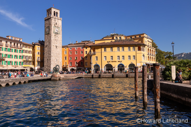 Waterfront at Riva del Garda on Lake Garda, Italy