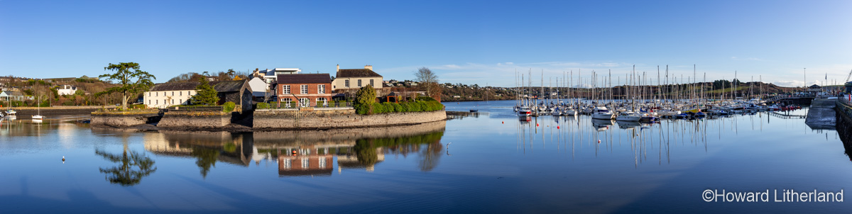 Kinsale harbour in County Cork, Ireland on a calm winter's afternoon