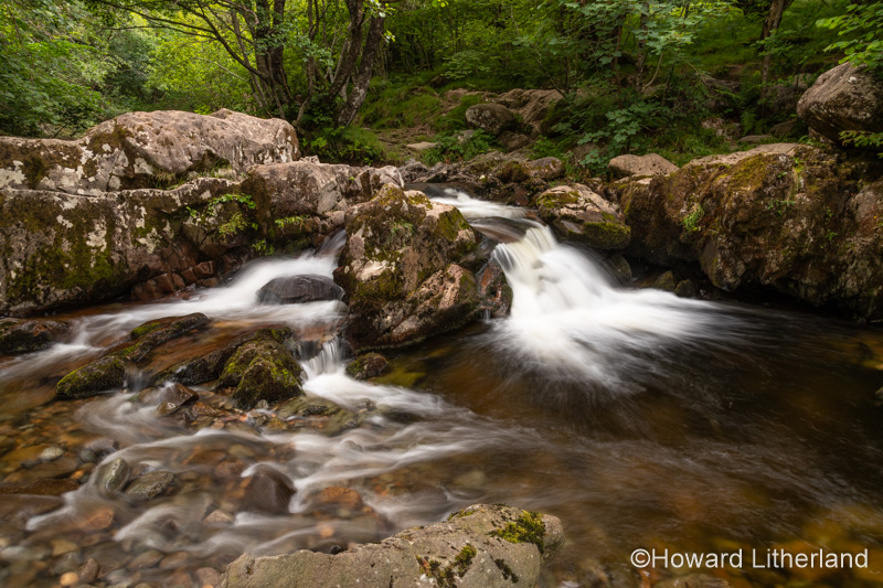 Aira Force waterfall near Ullswater in the Lake District, England
