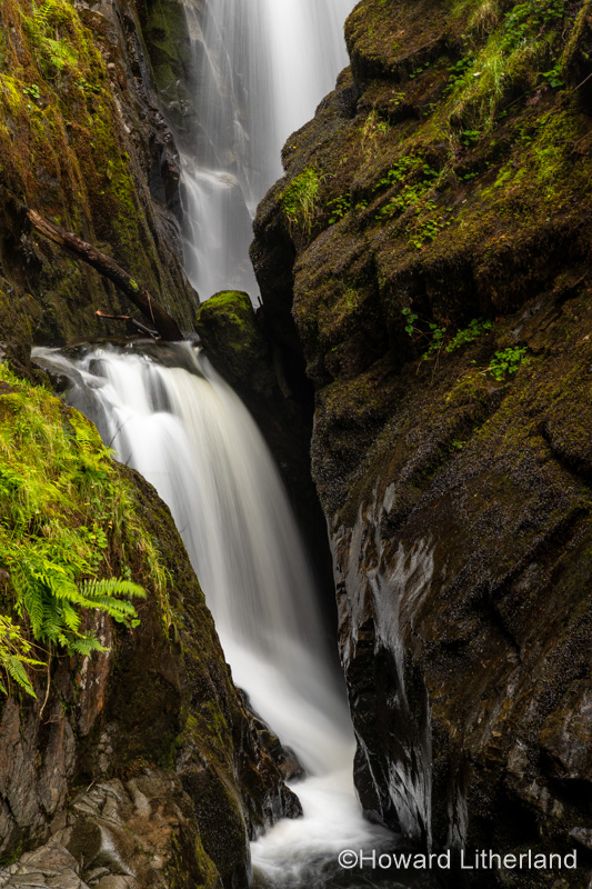 Aira Force waterfall near Ullswater in the Lake District, England