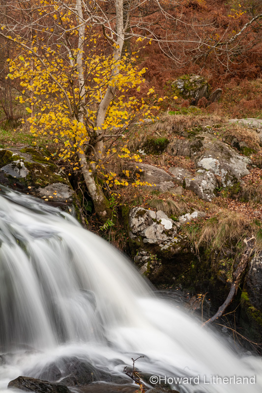 Aira Force waterfalls in autumn, Lake District, Cumbria, England