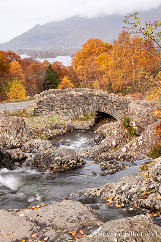 Ashness Bridge in Autumn, Lake District, Cumbria