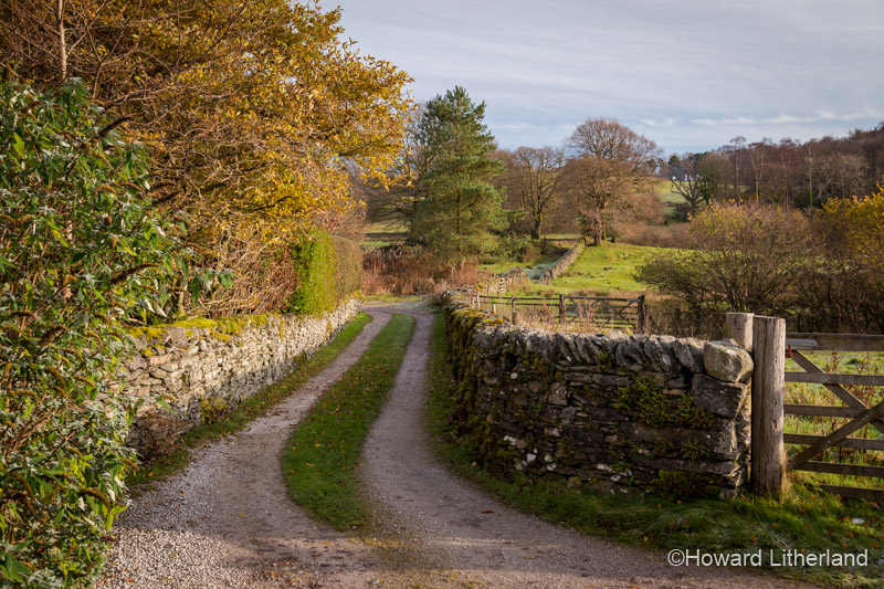 Beautiful countryside at Bowness in England's Lake District