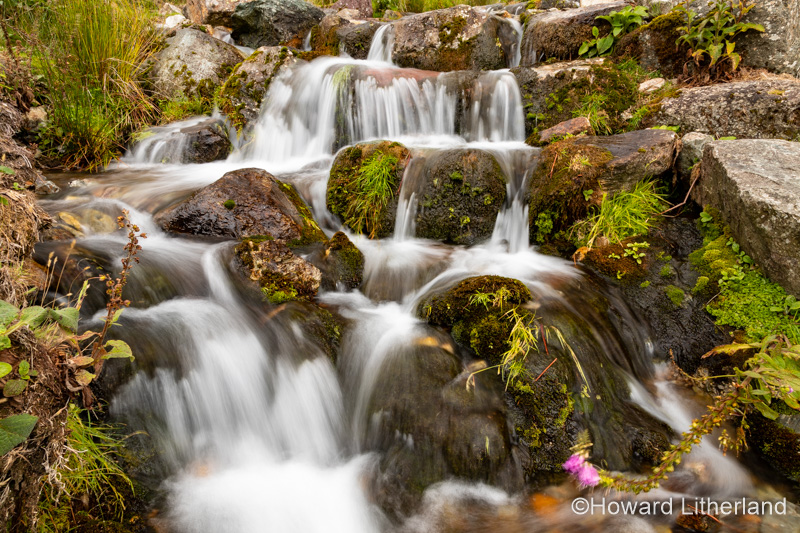 Small waterfall at Crummock Water, Lake District, England