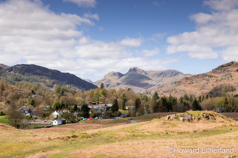 Elterwater and the Langdale Pikes, Lake District, England