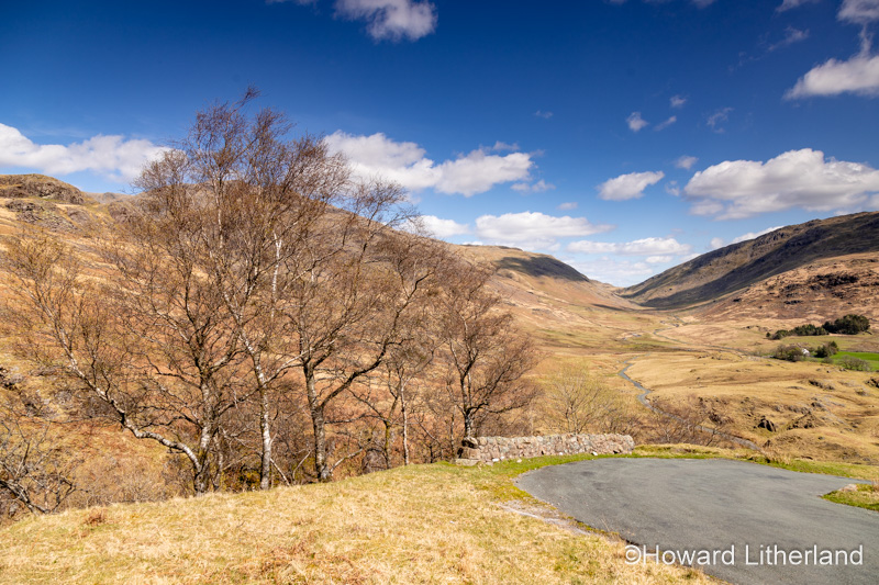 The Hardknott Pass in the Lake District, England