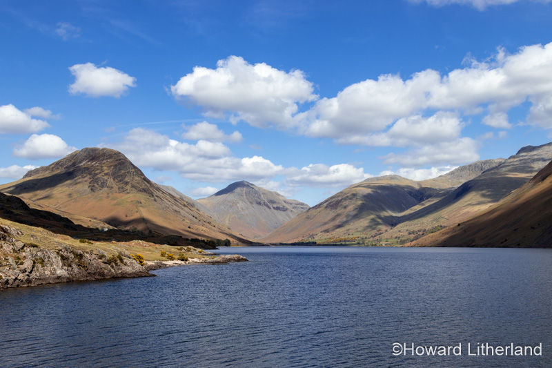 Mountains and lake at Wastwater in the Lake District, England