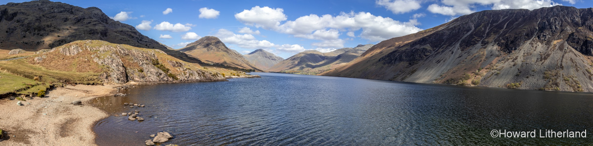 Panoramic view of Wastwater in the Lake District, England