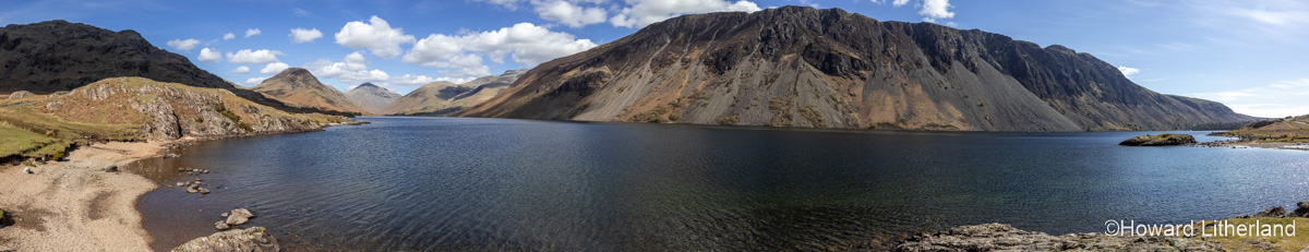 Panoramic view of Wastwater in the Lake District, England