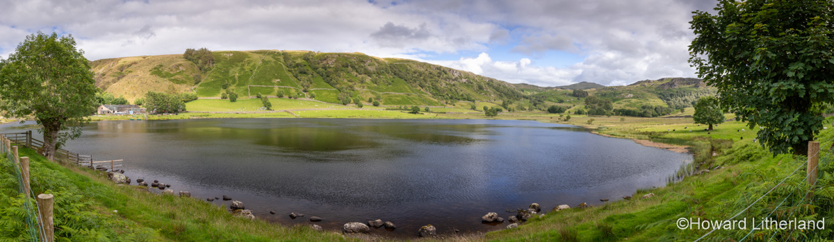 Panoramic view over Watendlath Tarn in the Lake District, England