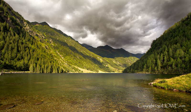 Lake, trees and mountains, Austria