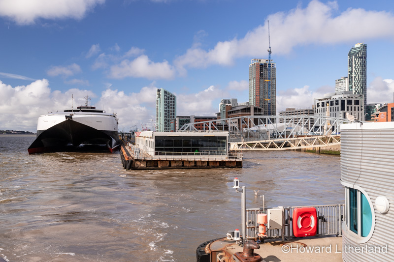 Liverpool waterfront on the river Mersey, England