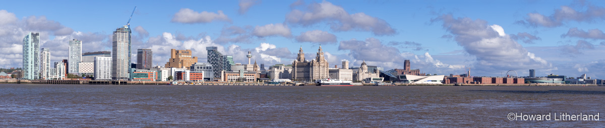 Liverpool waterfont skyline, Merseyside, England