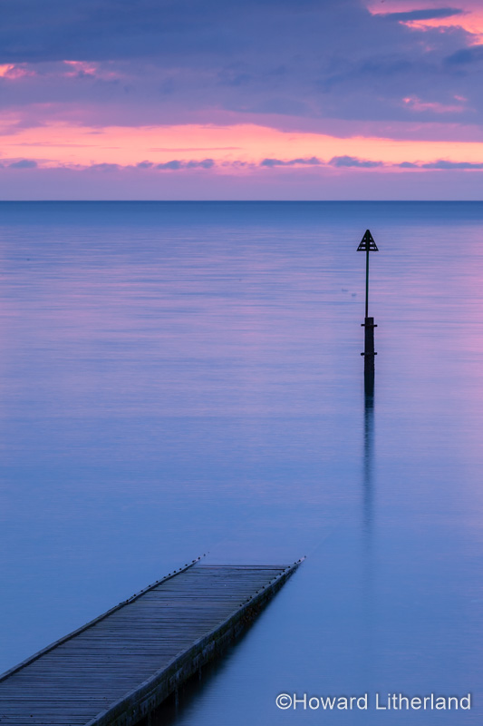 Wooden jetty at Llandudno, North Wales coast